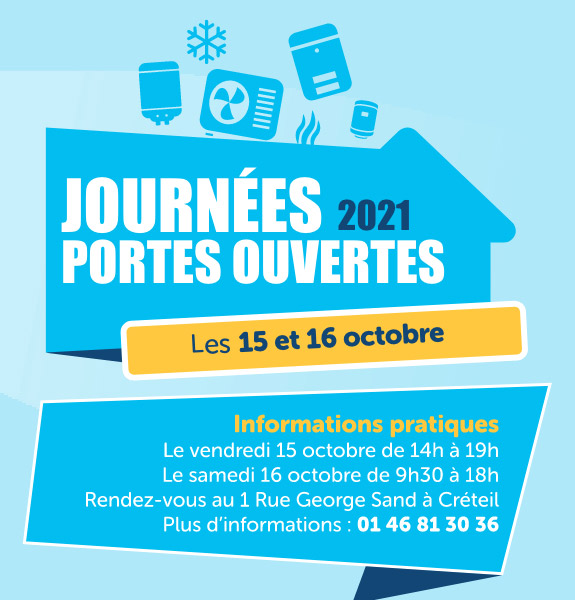 Journées portes ouvertes le 15 et 16 octobre 2021 à Créteil